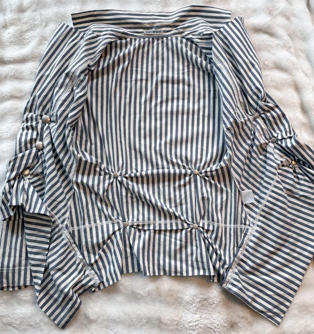 ISSEY MIYAKE ストライプ スプリング ジャケット
