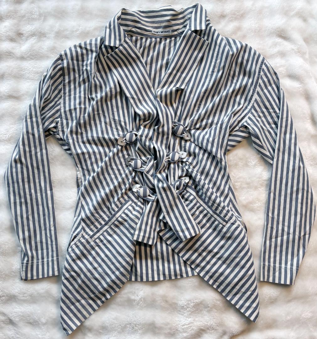 ISSEY MIYAKE ストライプ スプリング ジャケット