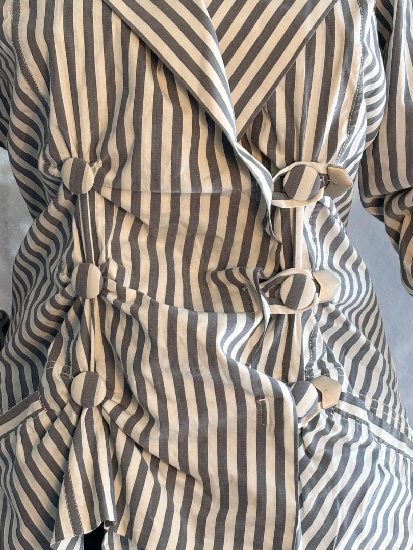 ISSEY MIYAKE ストライプ スプリング ジャケット