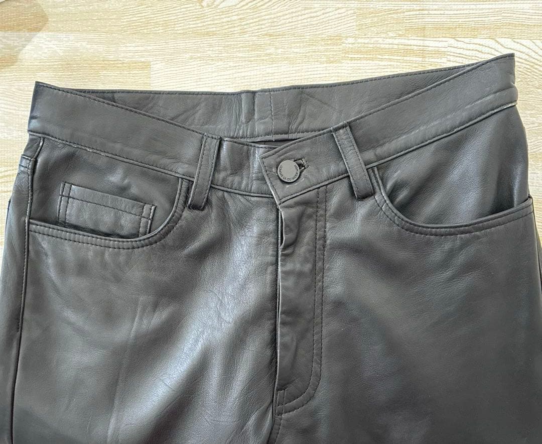 【専用】美品⭐️COMME CA DU MODE MEN ブラック革レザー パンツ