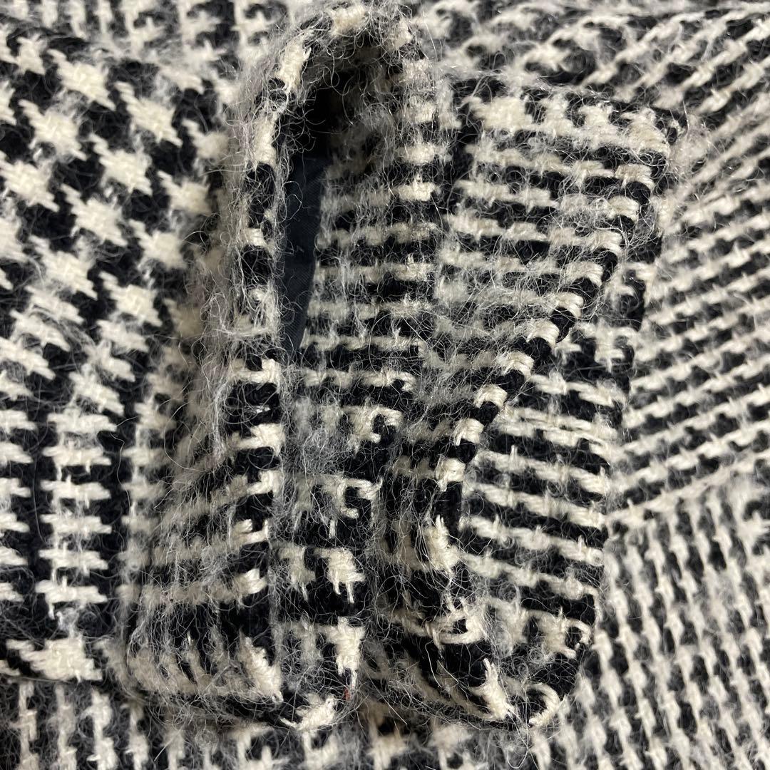 mackintosh philosophy コート　千鳥柄　白　黒
