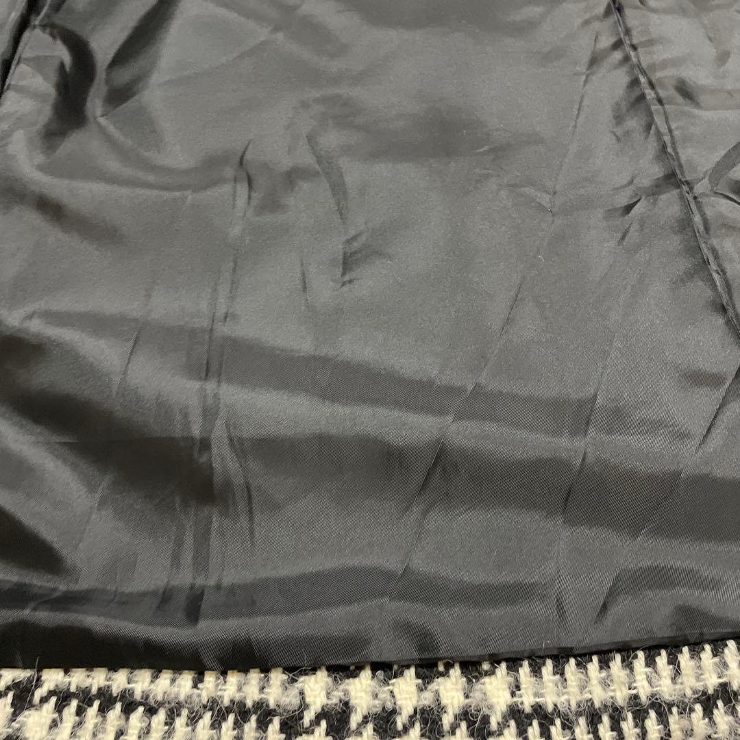 mackintosh philosophy コート　千鳥柄　白　黒