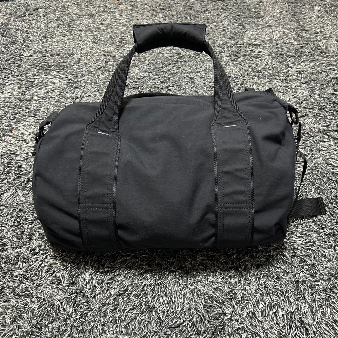 PORTER ポーター ミニボストンバッグ ドラム型 ブラック ショルダー付き