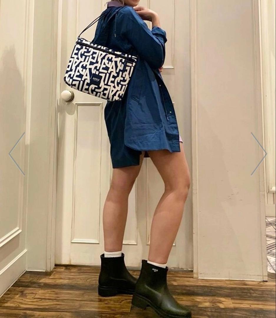 AIGLE エーグル　フルフィール　ラバーブーツ　ロー　黒　24cm