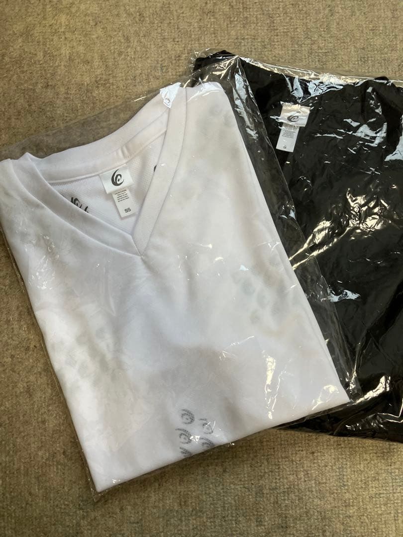 リライブシャツ 男女兼用 VネックTシャツ黒サイズSS