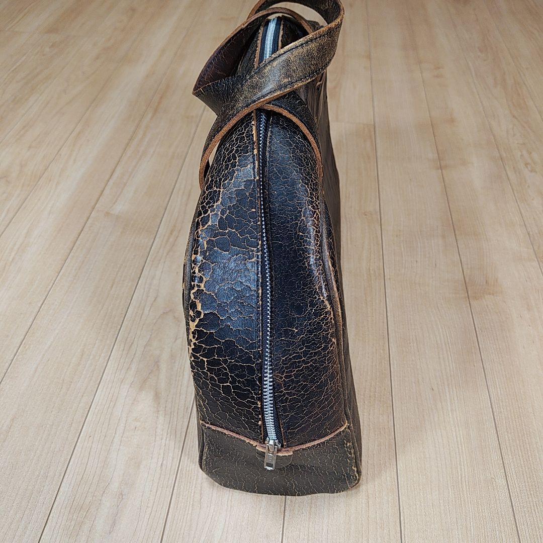 COMME des GARÇONS×ポーター クラック加工レザーバッグ