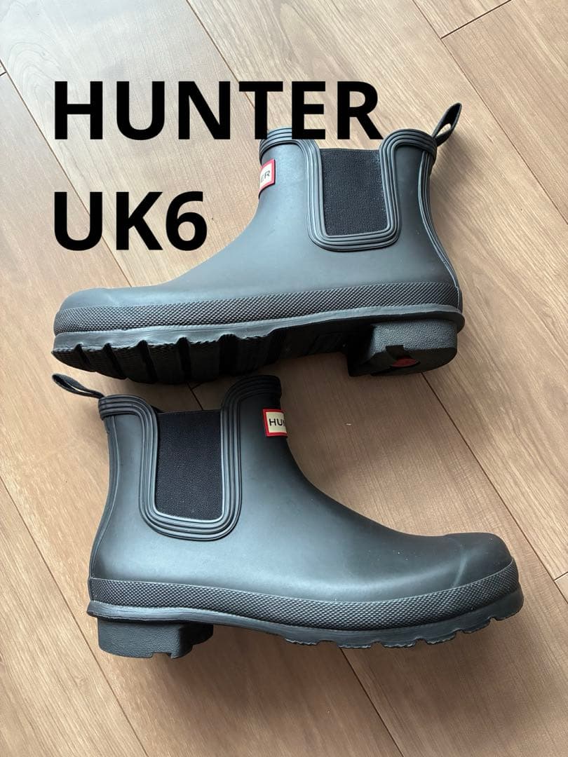 【HUNTER】 サイズUK6 目安25cm レディースレインブーツ 箱付 長靴