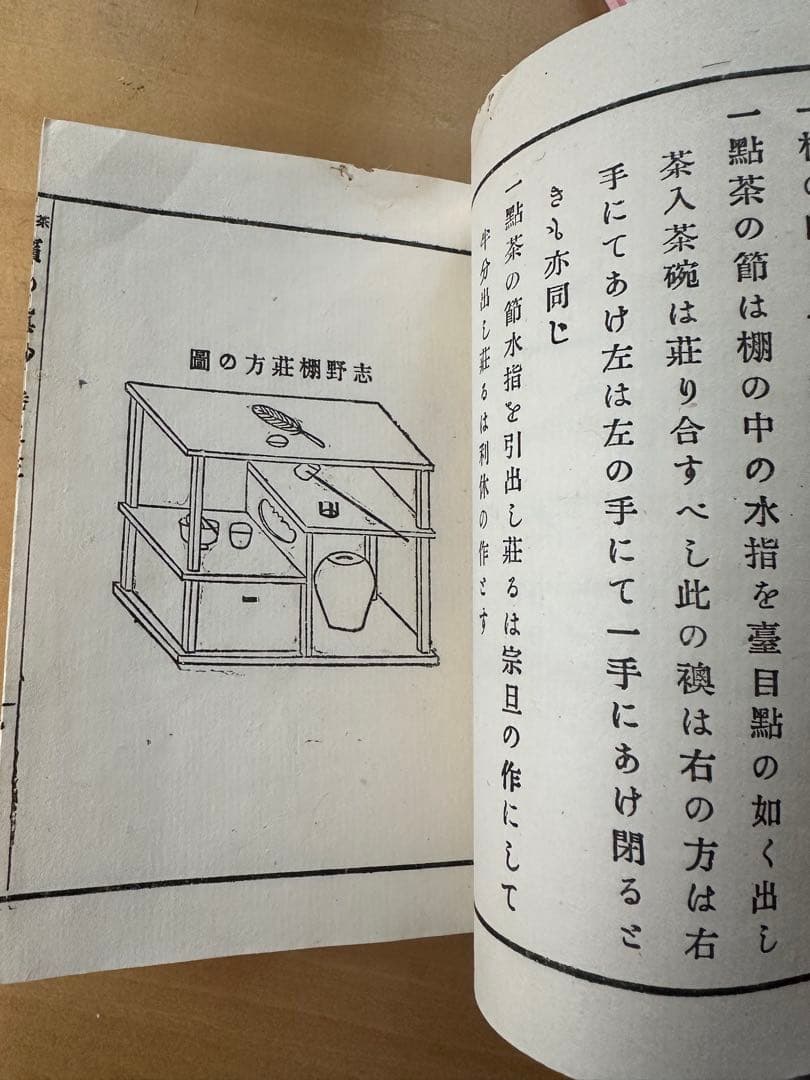 茶の湯道志の書　アンティーク手製本ビンテージ 茶道お茶　茶道具民藝