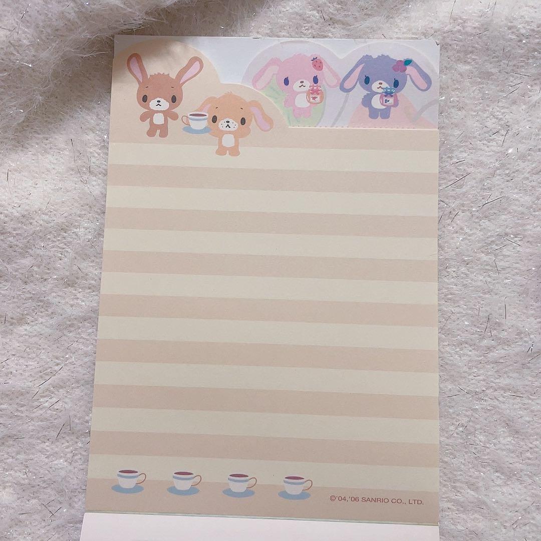 平成　レトロ　メモ帳　レターセット等　シュガーバニーズ