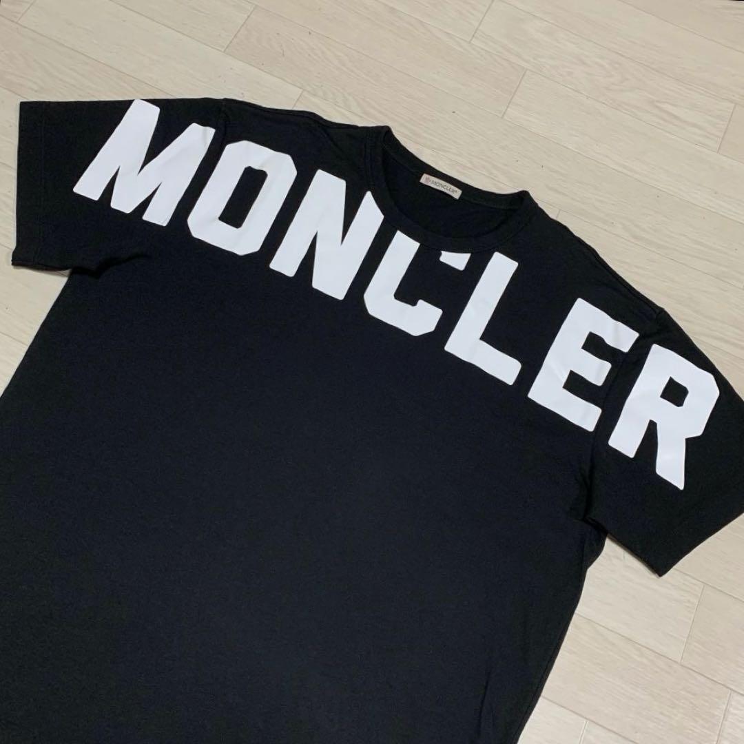 新品同様★ モンクレール　デカロゴ　プリント　M Tシャツ　国内正規 5S199