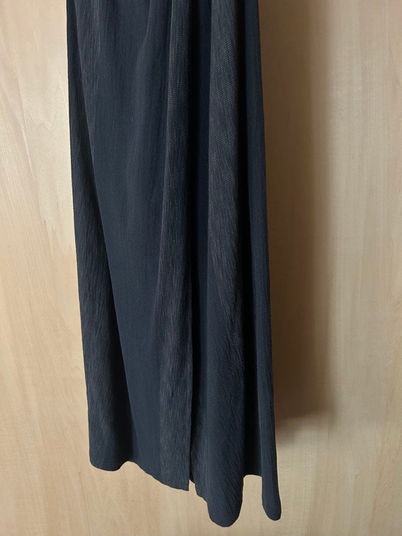 「群言堂」ダークブルーグレーフレアロングキュロット　石見銀山　TOMI 【美品】