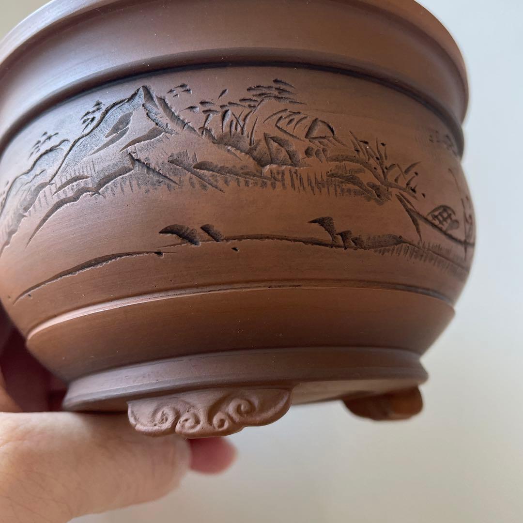 盆栽鉢　常滑焼　美芸
