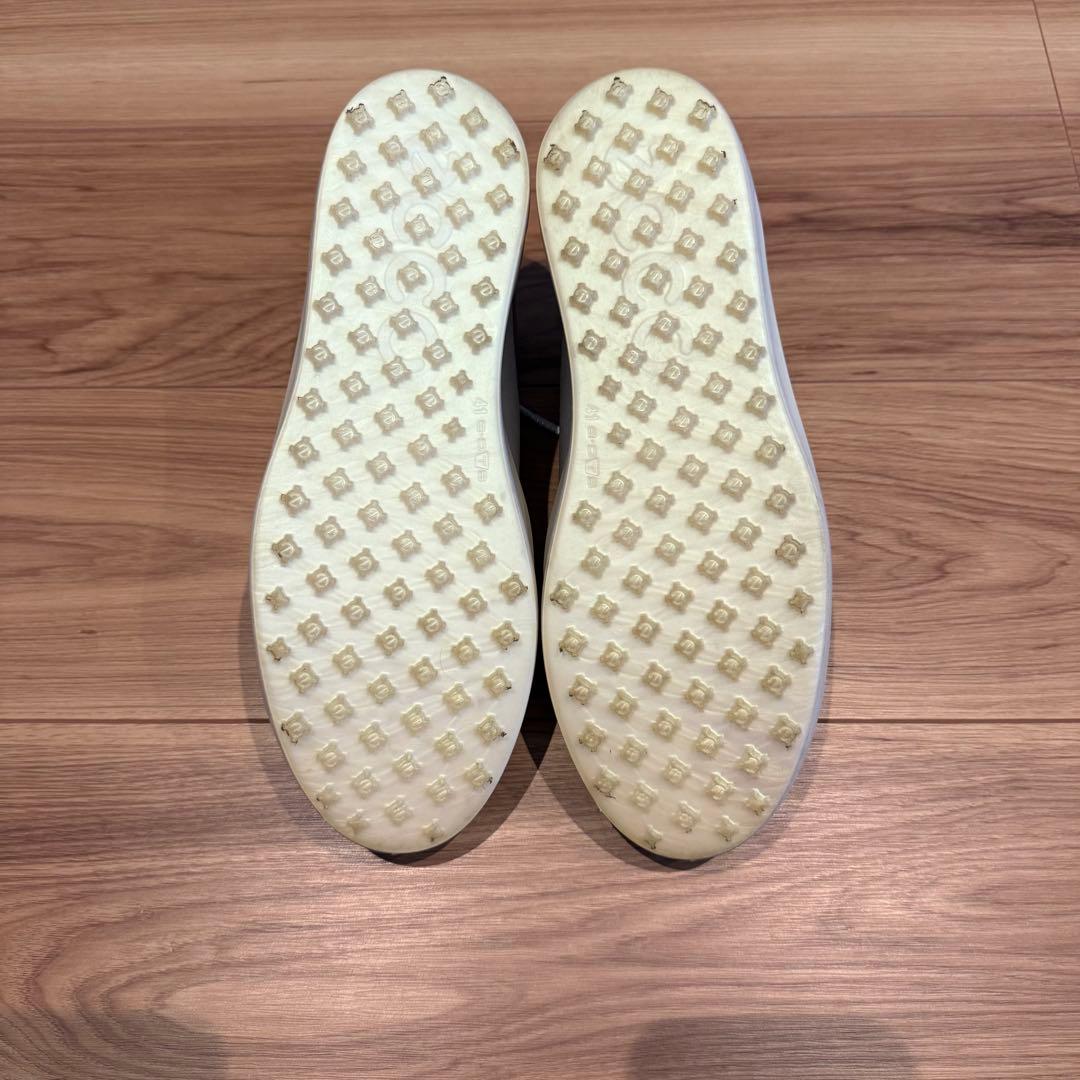 ecco エコー スパイクレス ゴルフシューズ シルバー系 41