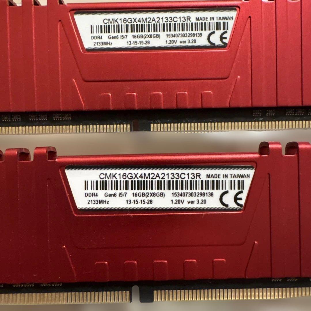 Vengeance LPX DDR4 メモリー 8G×2 16GB