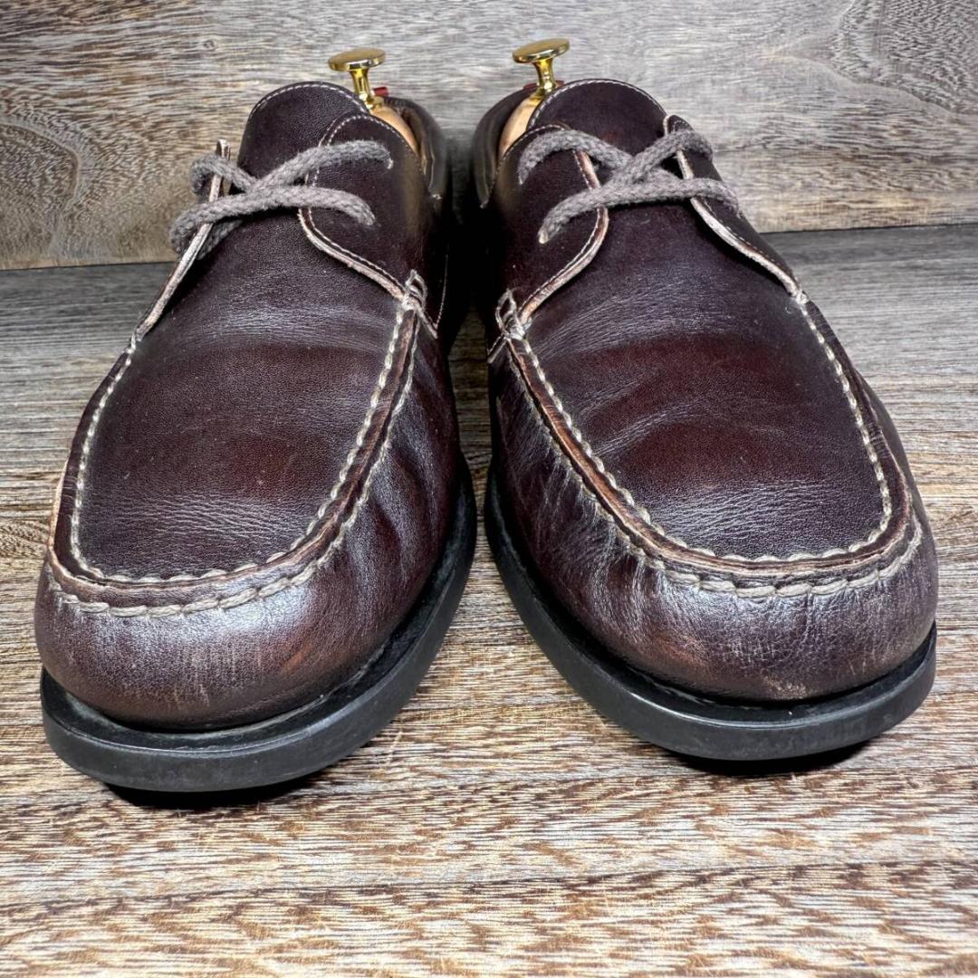 ◆BALLY◆バリー 27.5cm デッキシューズ 茶色 レザー メンズ