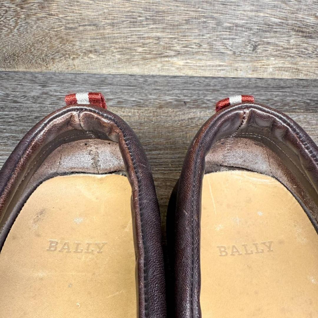 ◆BALLY◆バリー 27.5cm デッキシューズ 茶色 レザー メンズ