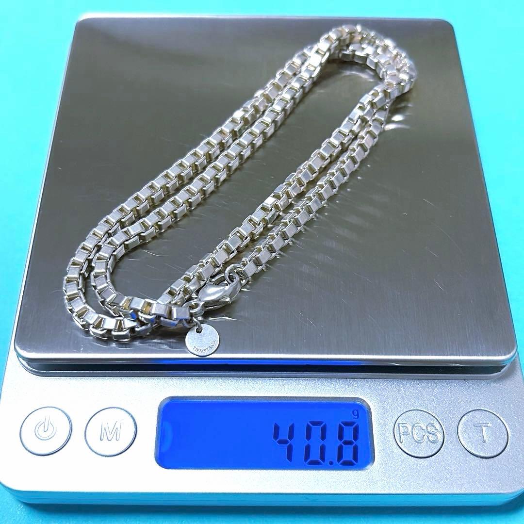 【美品】45.8cm Tiffany ティファニー ベネチアンネックレス 925
