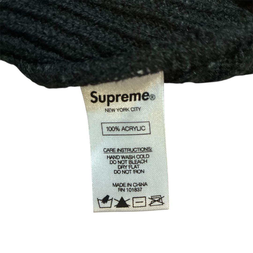 し*ん様 Supreme 18FW ビーニー　ロゴ　ブラック