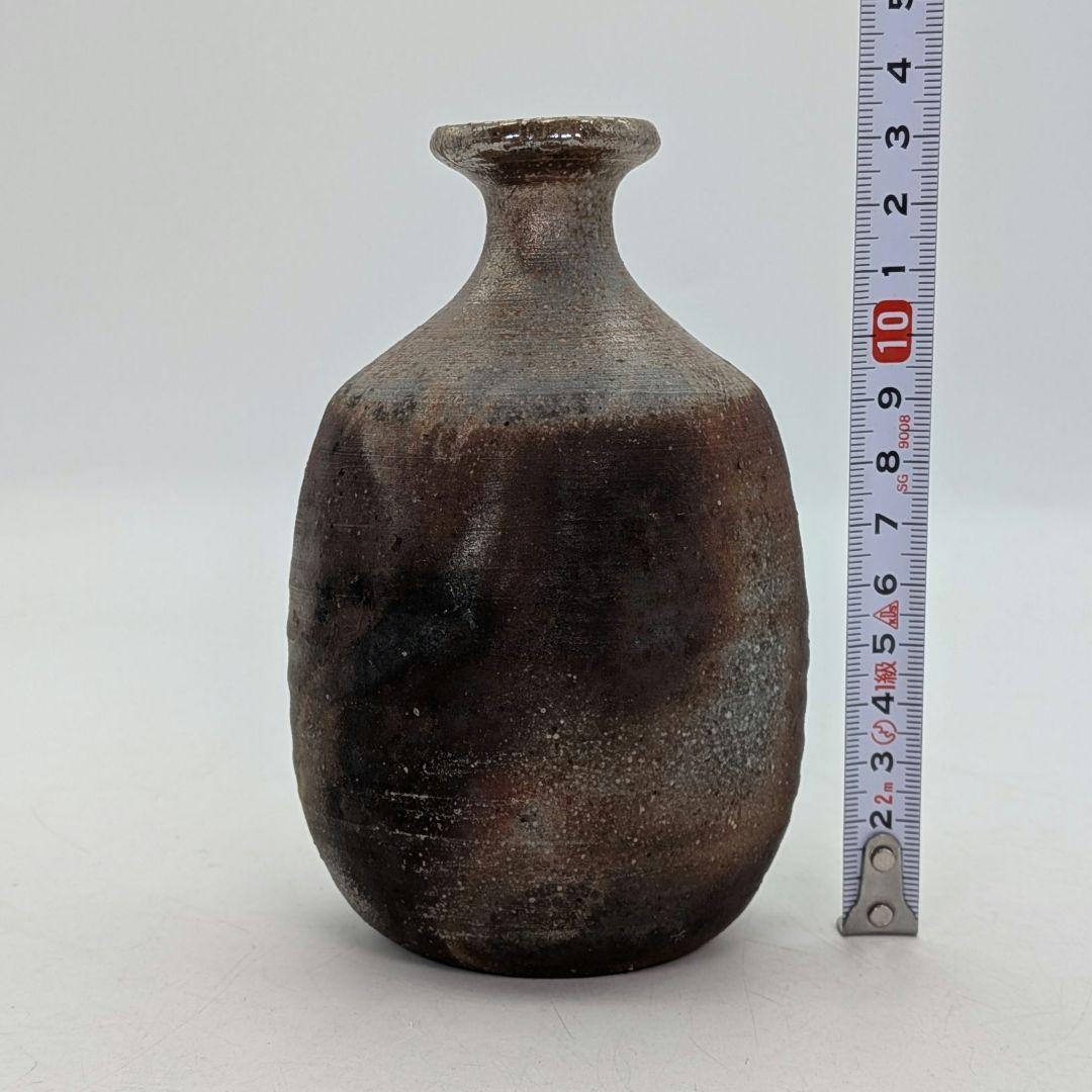 末石高仙 備前焼 徳利 共箱栞 金彩 とっくり 酒器 食器 一輪挿し花入 花器