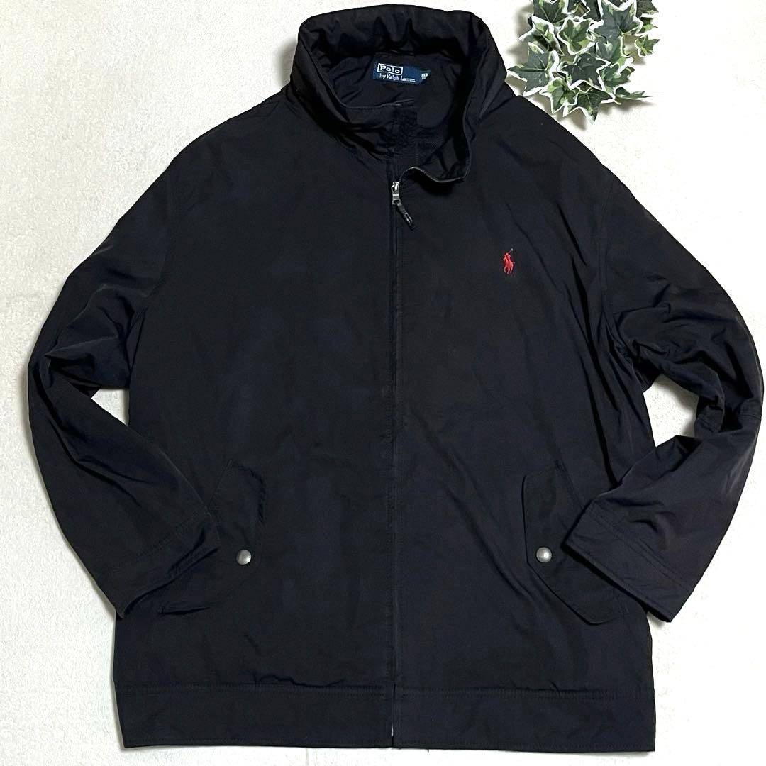 希少　90s ラルフローレン　ブラック　ポロラルフローレン　スイングトップ