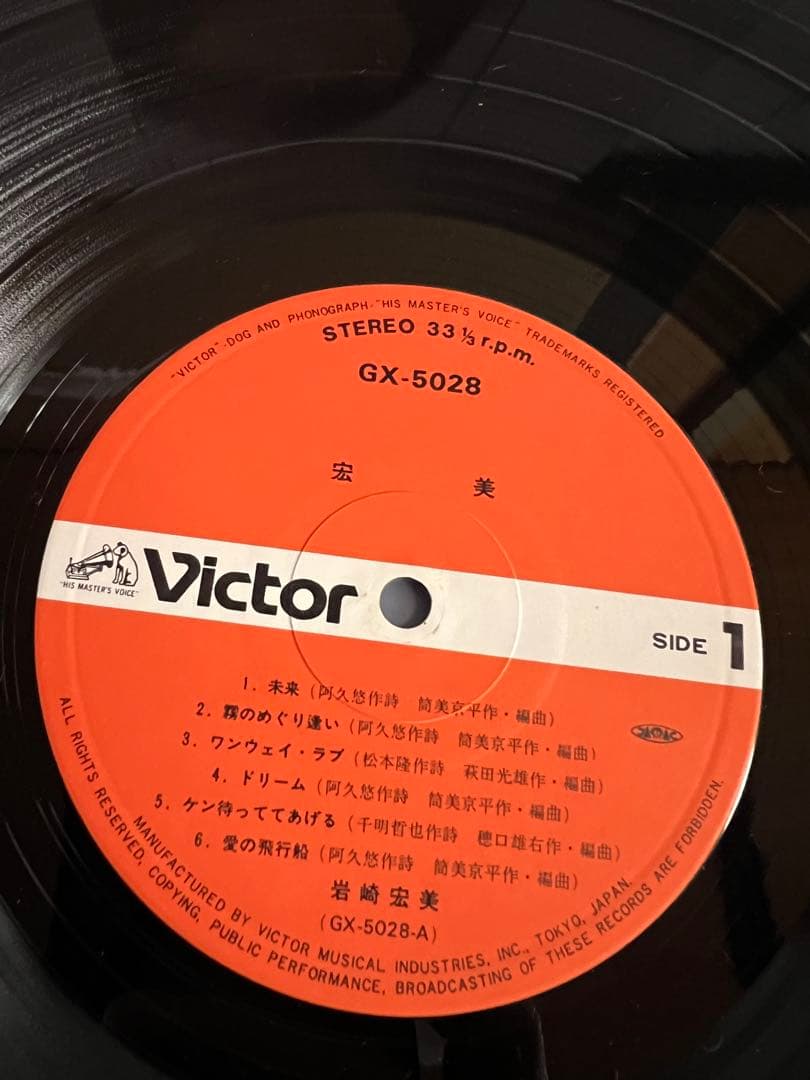 美盤　岩崎宏美 HIROMI ベスト LPレコード邦楽BOX GX-5027〜