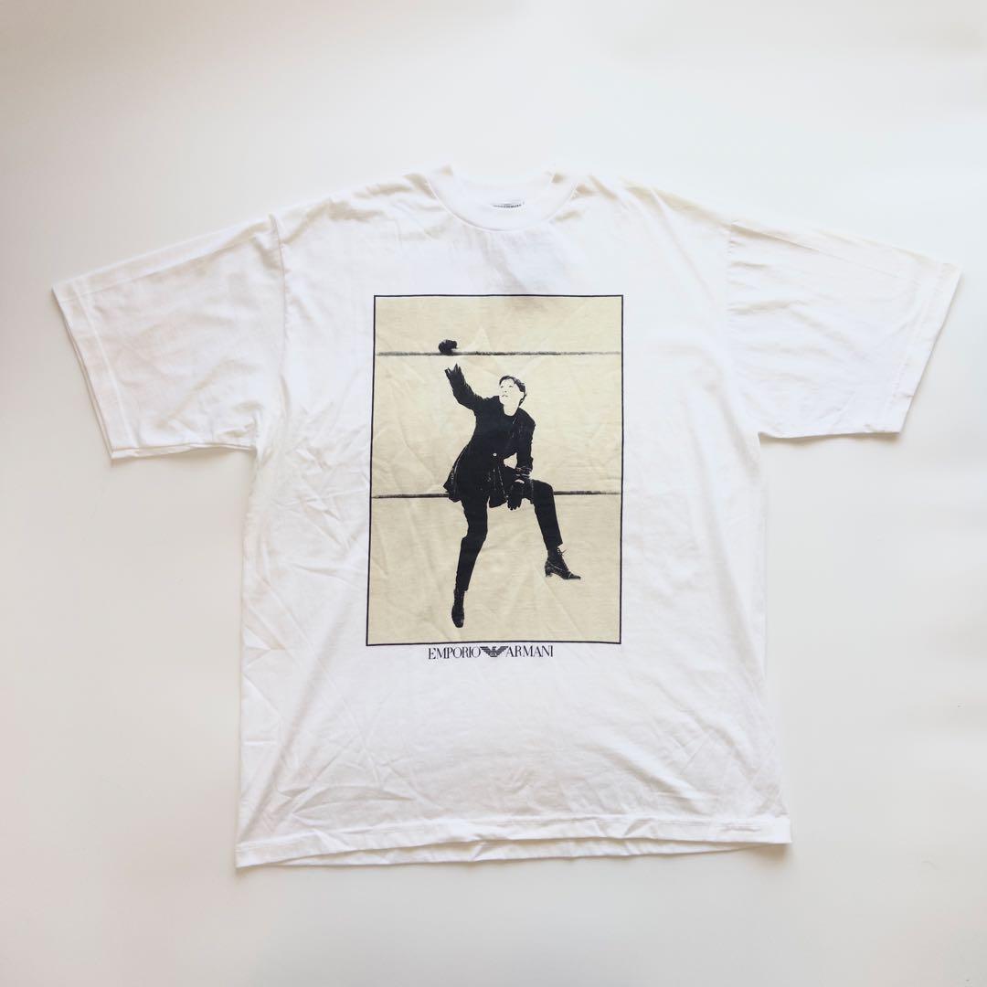 アルマーニ フォト Tシャツ emporio armani vintage