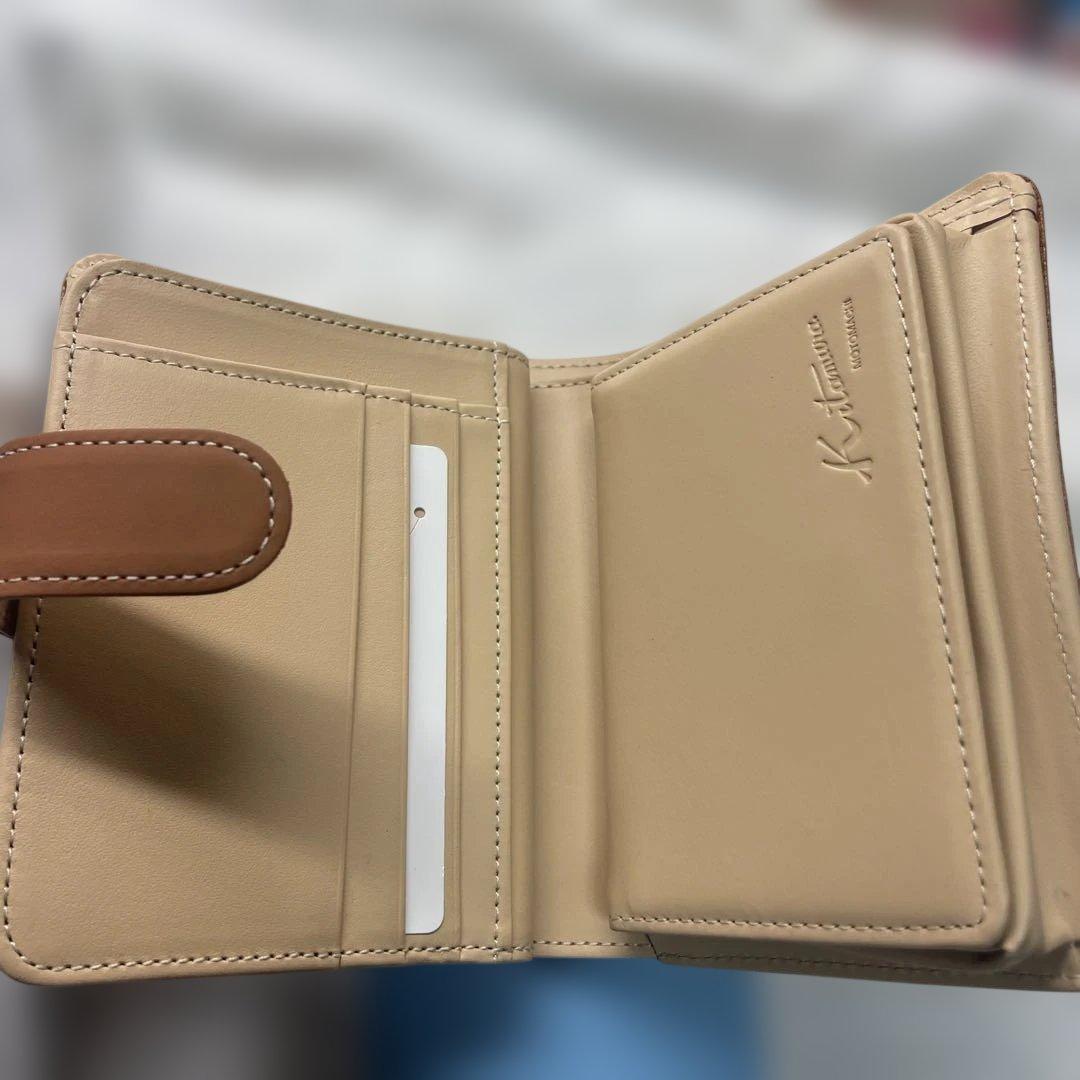 キタムラ 二つ折り財布 ブラウン