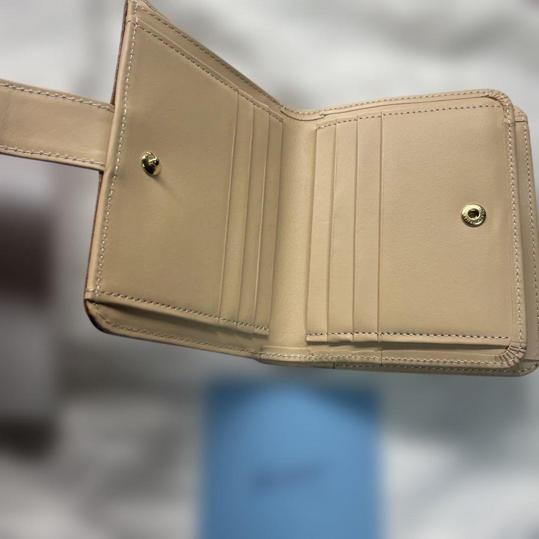 キタムラ 二つ折り財布 ブラウン