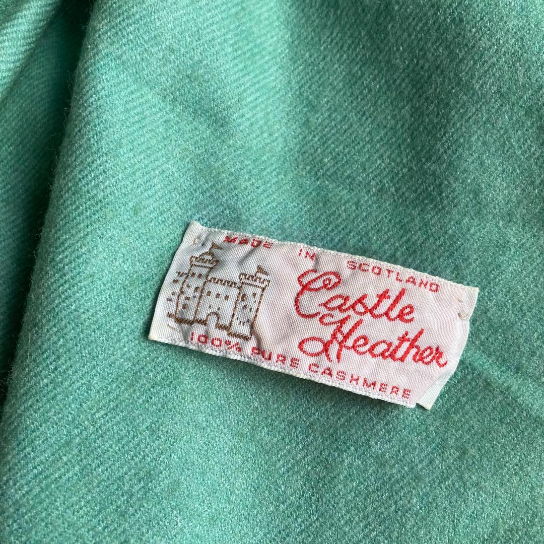 Castle Heather カシミア ストール グリーン ブルー マフラー