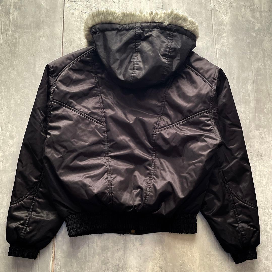 ジャケット・アウター 80s 90s vintage fur bomber short JKT y2k