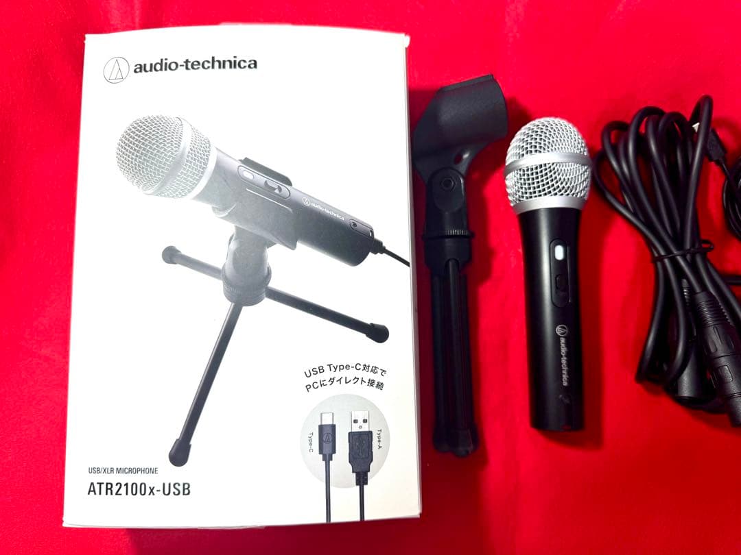 【新品同様極美品】audio-technica ATR2100x-USB　マイク
