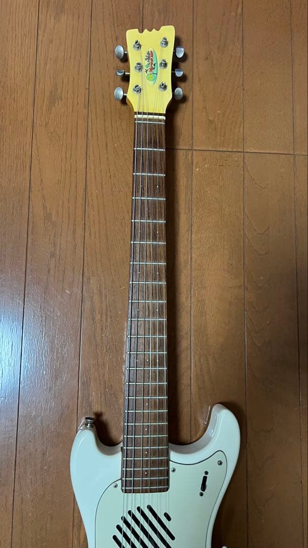 ￼最終マリンライダーaux入力端子付アンプ内蔵ギター￼Tアーム付Mスケール整備済