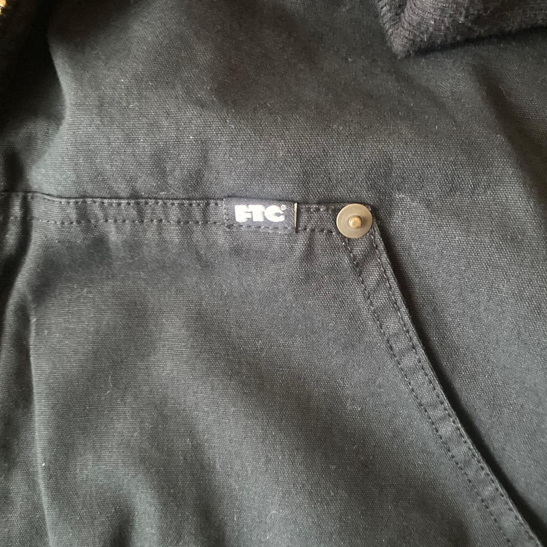 ジャケット・アウター FTC/WASHED CANVAS HOODED JACKET BLACK
