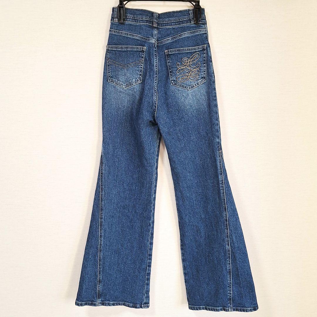 SNIDEL sustainableストレッチフレアデニム　0(S)　ブルー