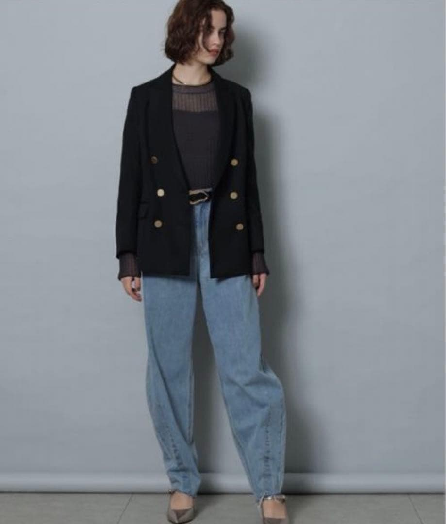 CADUNE カーヴィーデニム　38 大人気定番　ライトブルー　美品　23SS