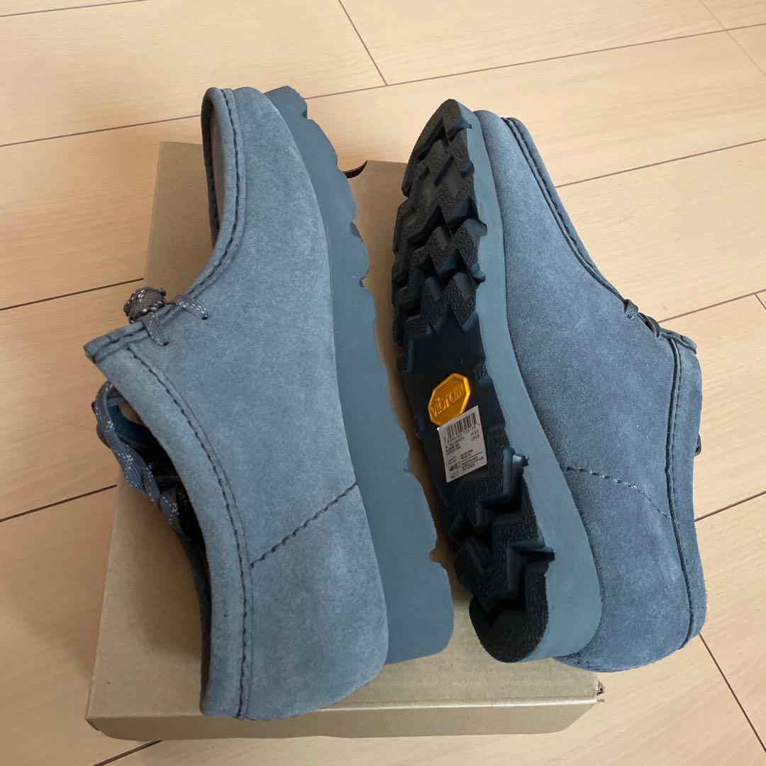 【新品】Clarksクラークス ワラビー ゴアテックス UK8ブルーグレーsde