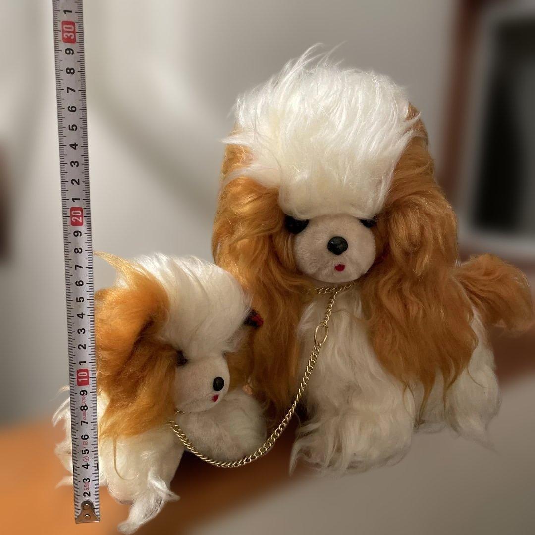 昭和レトロ　犬　わんちゃん　ぬいぐるみ　親子　レトロポップ　希少　当時物