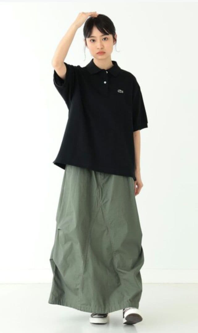 LACOSTE × BEAMS BOY ポロシャツ 黒 38サイズ