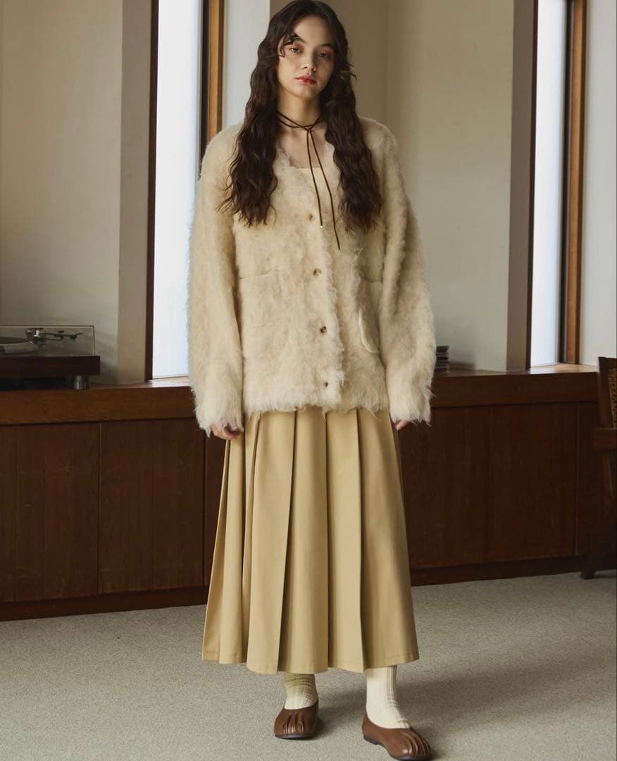 OLUN Shaggy knit cardigan/貴族式シャギーカーディガン