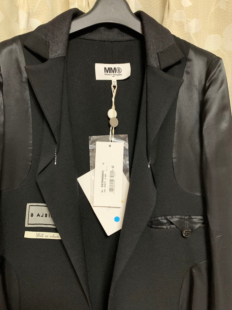 MM6 コート　ロング　黒　タグ　マルジェラ　新品　タグ付き