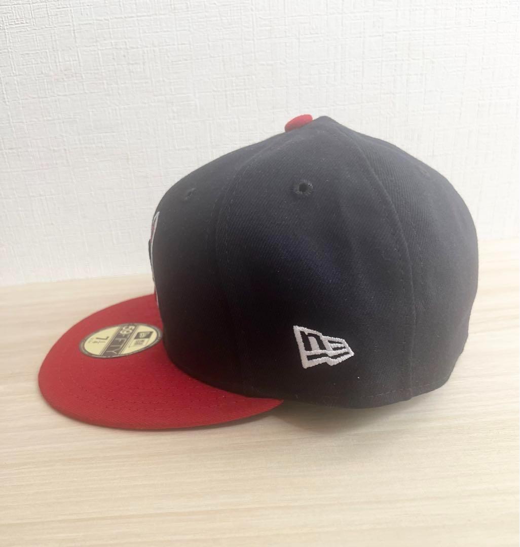 ニューエラ インディアンス キャップ 59Fifty 7 1/4 ネイビー