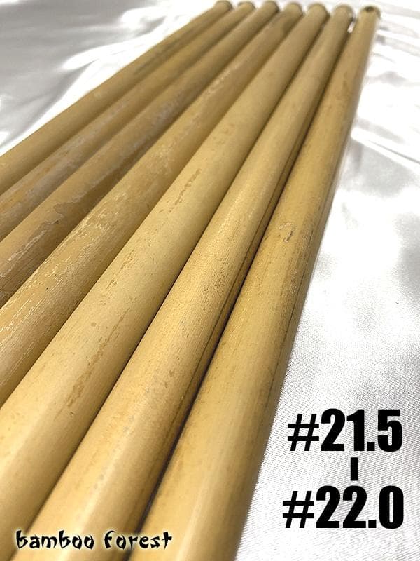 篠竹／女竹 篠笛／横笛素材 採取後10年以上物 21.5~22.0mm②