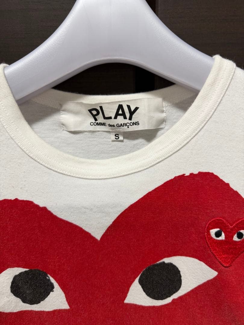 PLAY COMME des GARÇONS ハートプリント Tシャツ S