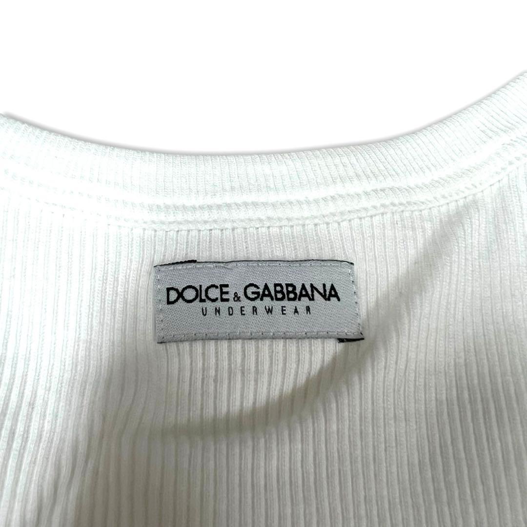 DOLCE&GABBANA UNDER WEAR 無地 タンクトップ 白 L