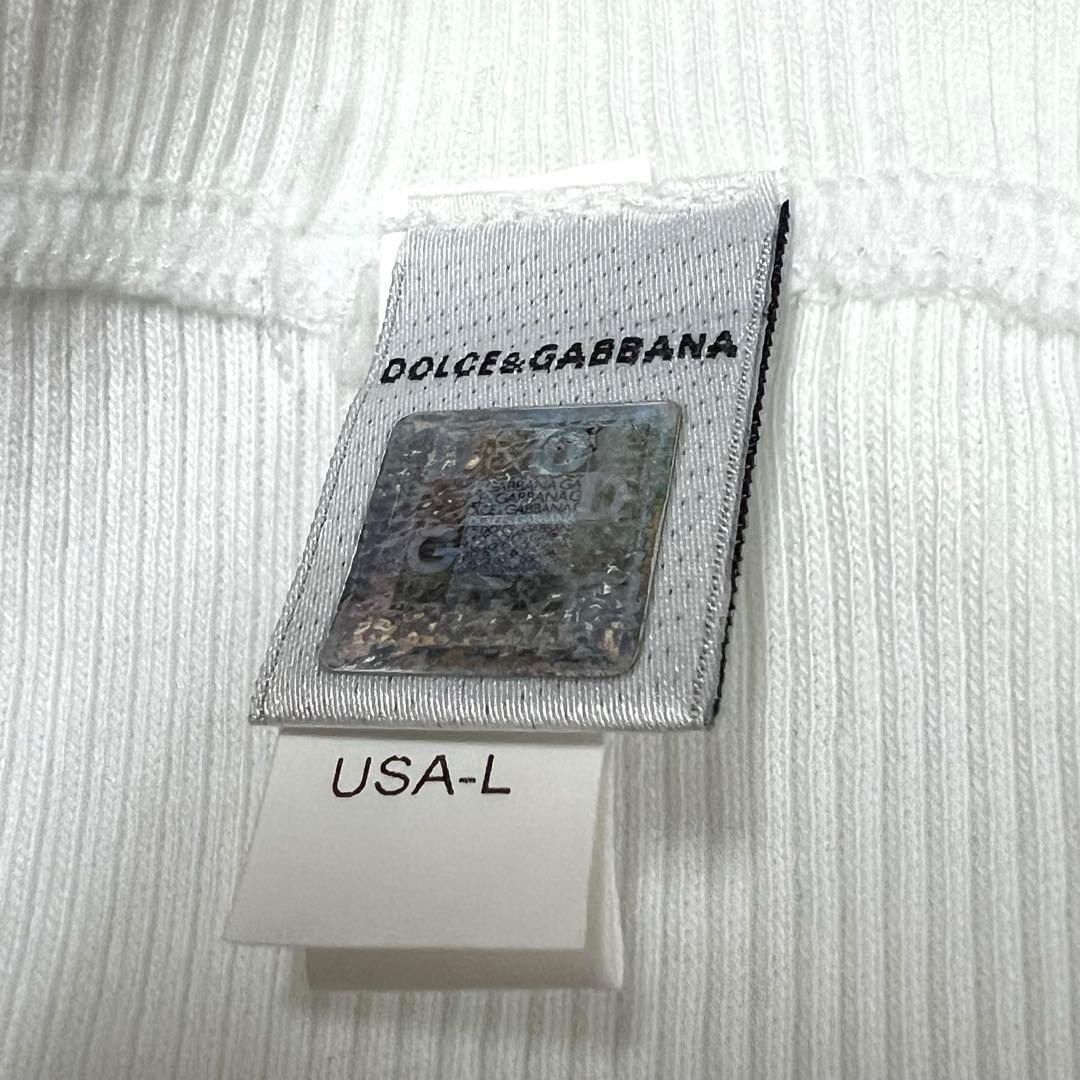 DOLCE&GABBANA UNDER WEAR 無地 タンクトップ 白 L