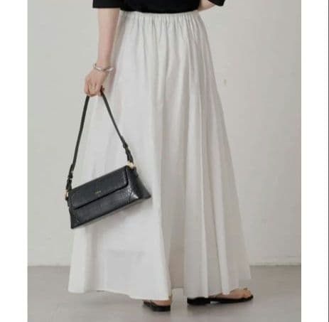 新品タグ付【Loungedress】パネルギャザースカート