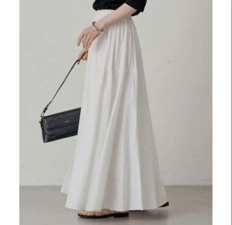 新品タグ付【Loungedress】パネルギャザースカート