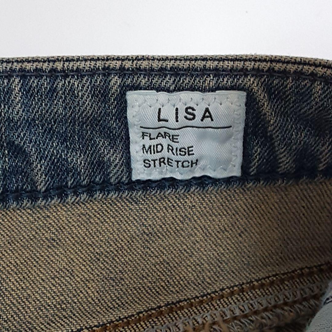 新品 タグ付き サムシング LISA FLARE SKY31 デニムパンツ 28