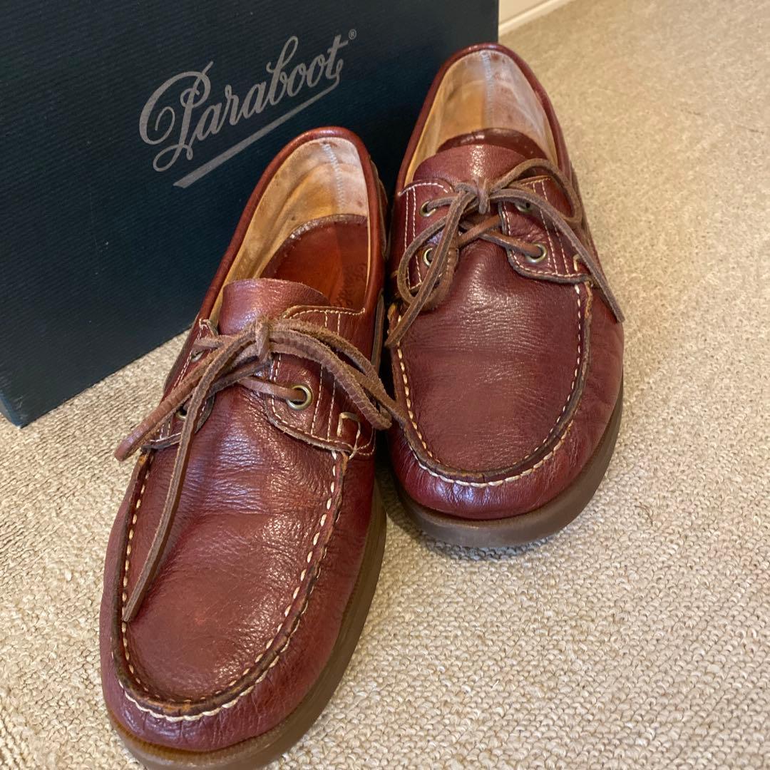 Parabootモカシン シボ革 鹿革 barth バース