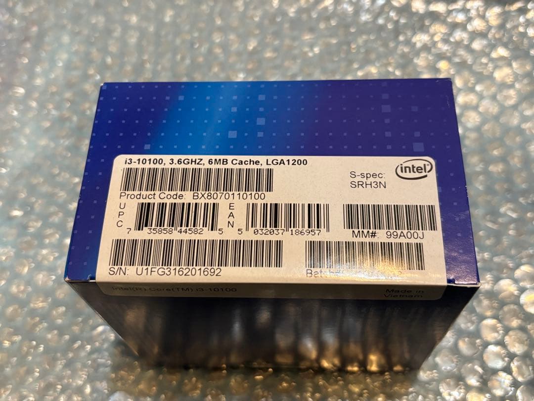 Intel Core i3 10100 10th Gen CPU FAN セット